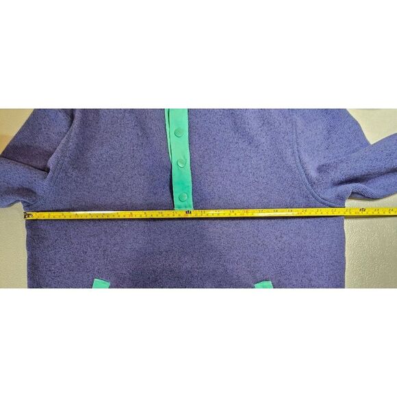 Chubbies Mens M Vintage 90's 1/4 T Snap Pullover Sweater Blue Teal - Picture 5 of 11